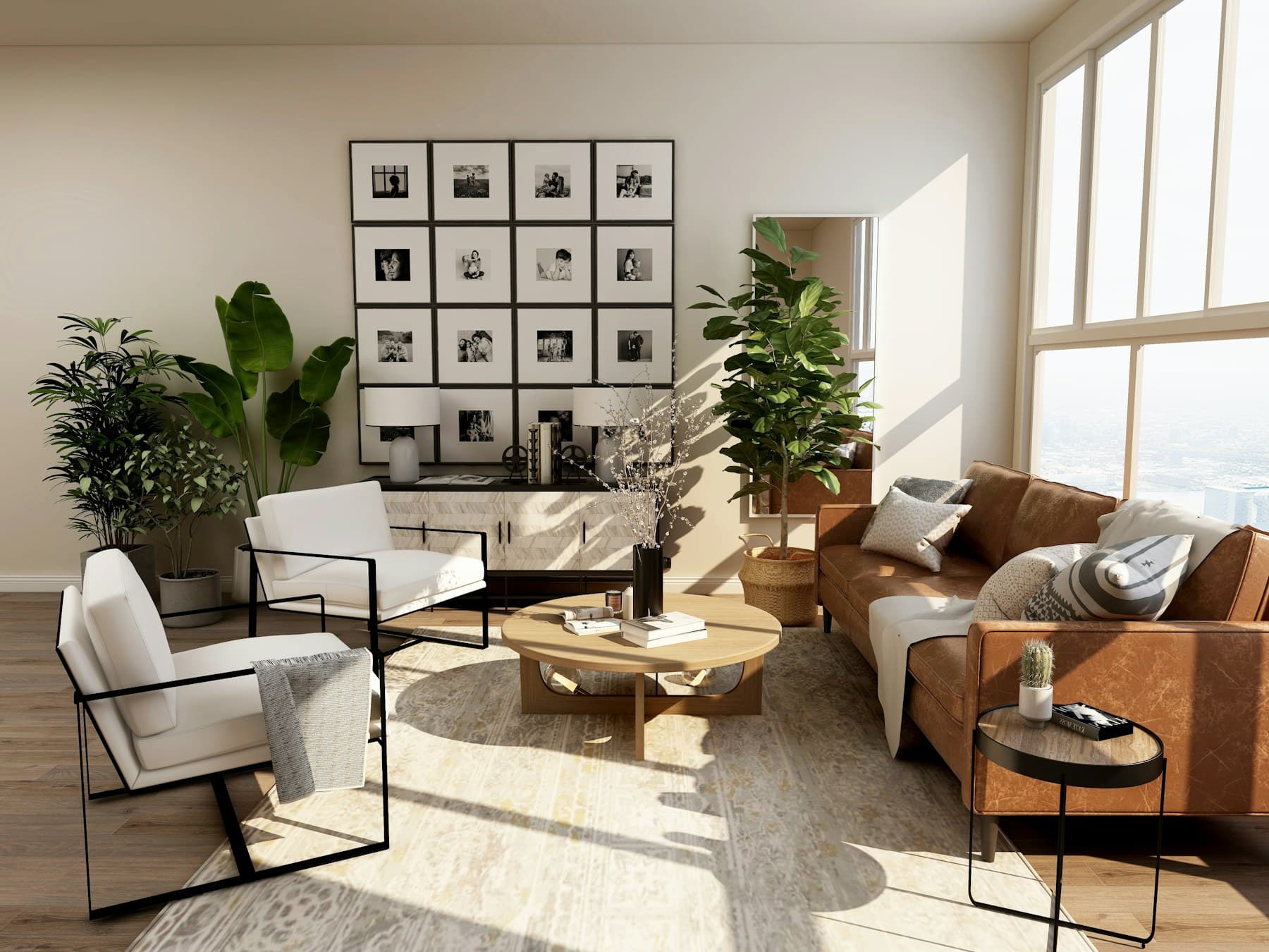 Residential living space, representative imagery